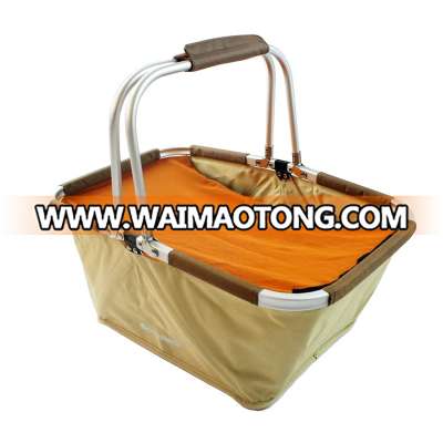 Onwaysports Wholesale 600D Oxford Collapsible Folding Picnic Basket OW-5331