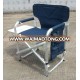 Aluminum folding director chair with table